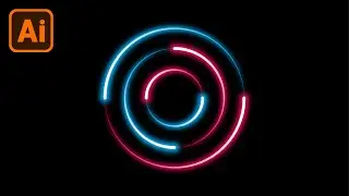 Create NEON Light Effect | Adobe Illustrator CC Tutorial