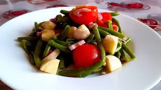 Салат из стручковой фасоли🤗 Полезно, сытно и вкусно! 🥰Рецепт 114/2023