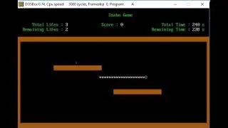 Final Project of Assembly | Snake Game in Assembly Language | Assembly Language Programming