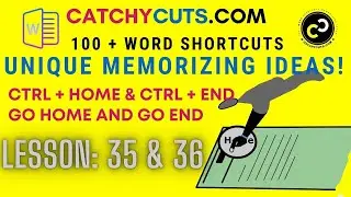 Word Shortcut Keys : Go Home, Ctrl + Home; Go to the End of a File , Ctrl + End.