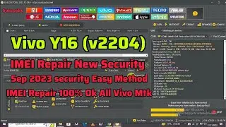 Vivo Y16 (v2204) Imei Repair New Security Sep 2023 100% Repair /Easy Method New Security IMEI Repair