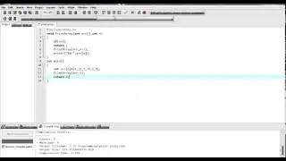 C Program to print array using recursion