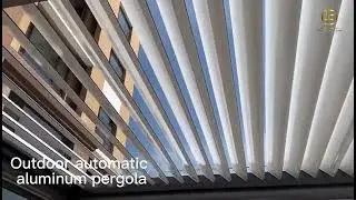 Outdoor automatic sunroom|pavilion|sunshade|aluminum#sunroom #doorsandwindows