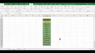 Create Month Wise Sheet in excel