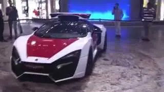 Abu Dhabi Police Car  - Lykan Hypersport $3.4M  ( in Yas Mall )
