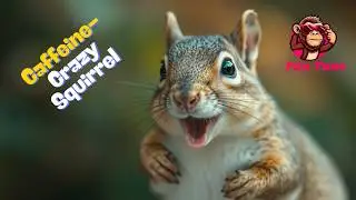 A Squirrel discovers Caffeine and he goes a little nuts!