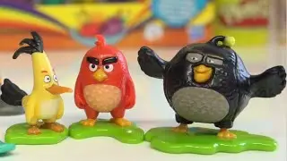 Angry Birds Movie Red PlayDoh Kinder Surprise eggs on kids channel Play Tube TV