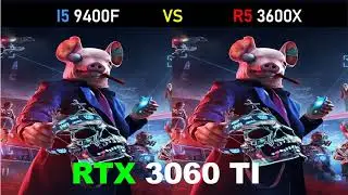 i5 9400F vs R5 3600X - RTX 3060 Ti - Gaming Comparisons