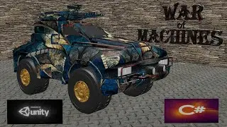 Игра WARofMACHINES в разработке машинка с вращающейся турелью на Unity и C# на 1 11 2020