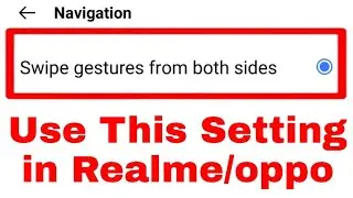 how to enable/use Swipe gestures from both sides ।। Swipe gestures from both sides in oppo/realme