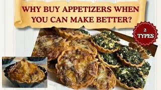 Spanakopita & Bacon Gruyère Tartlets | Savory Appetizer Recipes