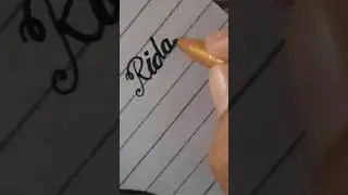 how to write using cut marker in English tutorial ✅ #handwriting #english #name #art #calligraphy