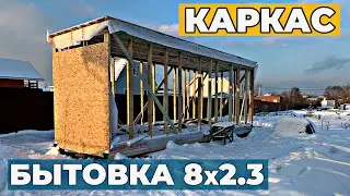Каркас Бытовки из влажной доски | Бытовка своими руками | Мини-дом бюджетный | Проект Бытовки