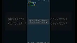 "tty" command in Linux! #shorts #linux #terminal
