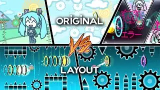 MikuMikuMikuMiku - Original vs Layout [Comparison] | Geometry Dash