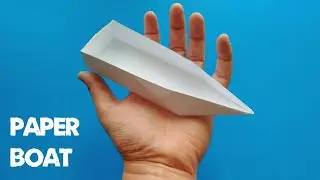 ŁÓDKA Z PAPIERU - JAK ZROBIĆ ŁÓDKĘ Z PAPIERU - PAPER EASY BOAT ORIGAMI - ŁÓDŹ Z PAPIERU - INSTRUKCJA