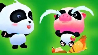 Labyrinth Town | Help The Little Panda- Fight Monsters Food | Baby Panda Kids Games