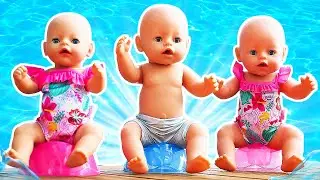 Lina va al campamento. Vídeo infantil con Baby Born para niñas