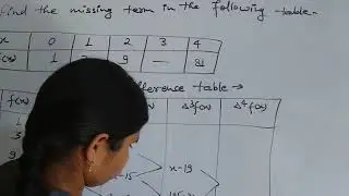 # 05 how to make forward difference table ....