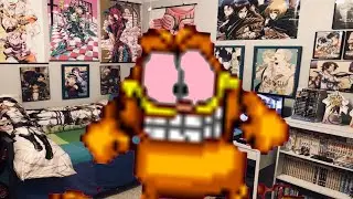 Garfield is very HIGH