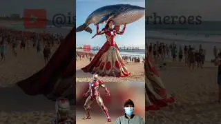 superheroes giant save a whale part 2 💥 ALL Characters (Marvel & DC) #avengers #dc #ai #shorts