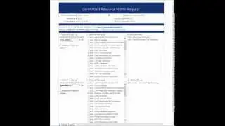 How to update the Centralized Resource Form