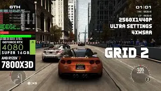GRID 2 7800X3D CPU LIMITS 1440p ULTRA 4xMSAA RTX4080 SUPER
