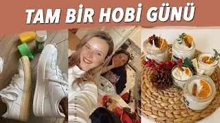 EVDE MUM YAPALIM!! 🕯❤️  bembeyaz olan ayakkabılar, komşum, bol sohbet.. | günlük vlog
