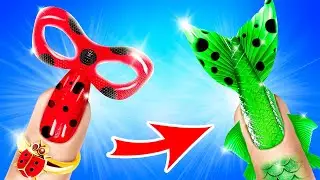 Extreme Ladybug Mermaid Makeover! Miraculous Ladybug in Real Life! Doll Makeover!