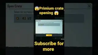 😱primium crate opening 😱||