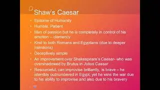 Caesar and Cleopatra - Bernard Shaw