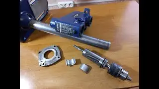 drilling machine, quill play, how to fix. Strengthening the stand pipe of the drilling machine.