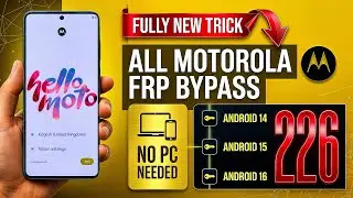All Moto FRP Bypass Android 15/16 | MotorolaGmail Lock Remove | New Method ✅
