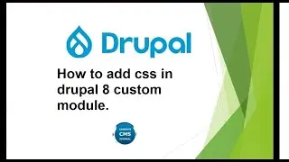 How to add css in drupal 8 custom module | Drupal Module Development | Attach library Drupal 8