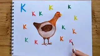 УРОК 11. Буква К. Как нарисовать КУРИЦУ