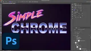 How to Make a Simple 80s Chrome Text Effect in Photoshop