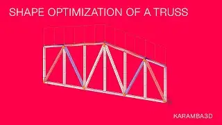 Karamba3D Tidbits #39 Shape Optimization of a Truss