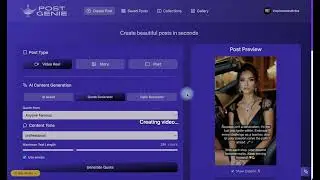 PostGenie - Create automated Voice Over with AI