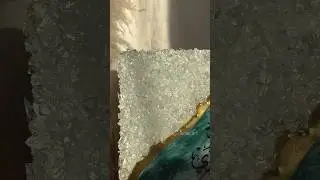 Изумрудная картина из эпоксидной смолы #art #resinart #шамаиль