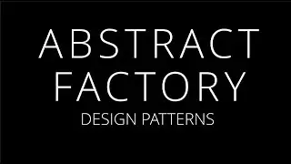 Abstract factory - design pattern Абстрактная фабрика шаблон проектирования