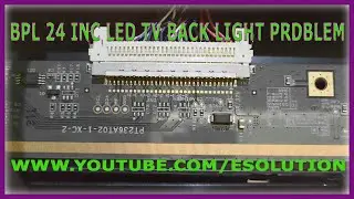 bpl 24 inc led tv back light prdblem #ledtvrepair  #blankdisplay