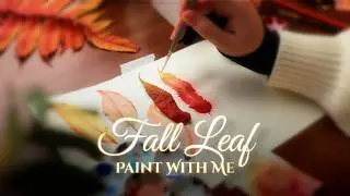 Stunning FALL LEAF 🍁 #WATERCOLOR painting using WET ON WET technique 🎨