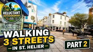 Walking 3 streets in St. Helier (Part 2) #jersey #walking #virtualhike