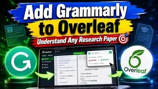 Add Grammarly in Overleaf | Check Grammar, Spellings using Grammarly