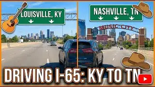 Driving from Louisville, Kentucky to Nashville, Tennessee on Interstate 65