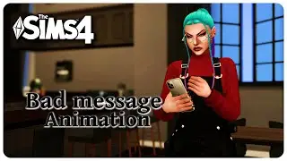 Bad message Animation / Phone Animations Update | Sims 4 | by Simtales