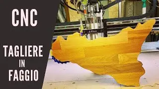 laser engraver - Sicilia - Tagliere in legno di Faggio