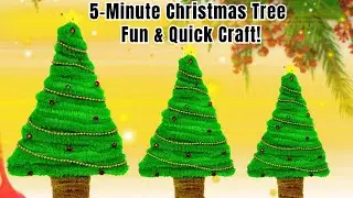 You Won’t Believe How I Made This Christmas Tree with Pipe Cleaners! 🎄