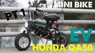 ELECTRIC MINI BIKE BUILD PART 1 | 1970 Honda QA50 EV | HB Garage