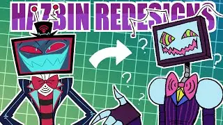 Hazbin Hotel Full Cast Redesigns (AGAIN) Speedpaint + commentary